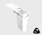 Tanova Simplex Pull Out Soft Close Laundry Basket 300mm Cabinet 1x36L Plastic Hamper White