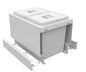 Tanova Pull Out Kitchen Bin 300mm Cab - Drawer Insert Frame & Buckets White and Charcoal
