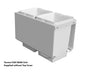 Tanova FLEX Drawer Insert Systems for 300mm Cabinets - 2 Buckets   White and Umbra Grey