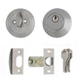 MILES NELSON DOOR HANDLES PRO SERIES SINGLE AND DOUBLE CYLINDER DEADBOLT SATIN NICKEL FINISH