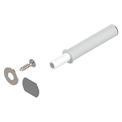 BLUM SHORT TIP-ON FOR UNSPRUNG DOORS STANDARD VERSION (ALSO AVAILABLE IN  LONG VERSION), (COLORS SILK WHITE,PLATINUM GREY,TERRA BLACK.) 956.1004