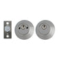 MILES NELSON DOOR HANDLES PRO SERIES SINGLE AND DOUBLE CYLINDER DEADBOLT SATIN NICKEL FINISH