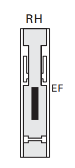 Cavity Slider For Doors Cavilock CL100 Louise Latch & Snib Both Sides Right Handle Exit Free Edge Pull -Polished Brass & Satin Chrome