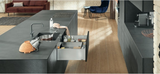 Blum Merivobox Kitset 40kg Sink Drawer 'E' height 209mm (M+BOXCAP E) - Available in Silk White and Orion Grey