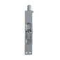 MILES NELSON ENTRANCE DOOR FLUSH BOLT 150MM SATIN CHROME & MATT BLACK FINISH ON SOLID BRASS