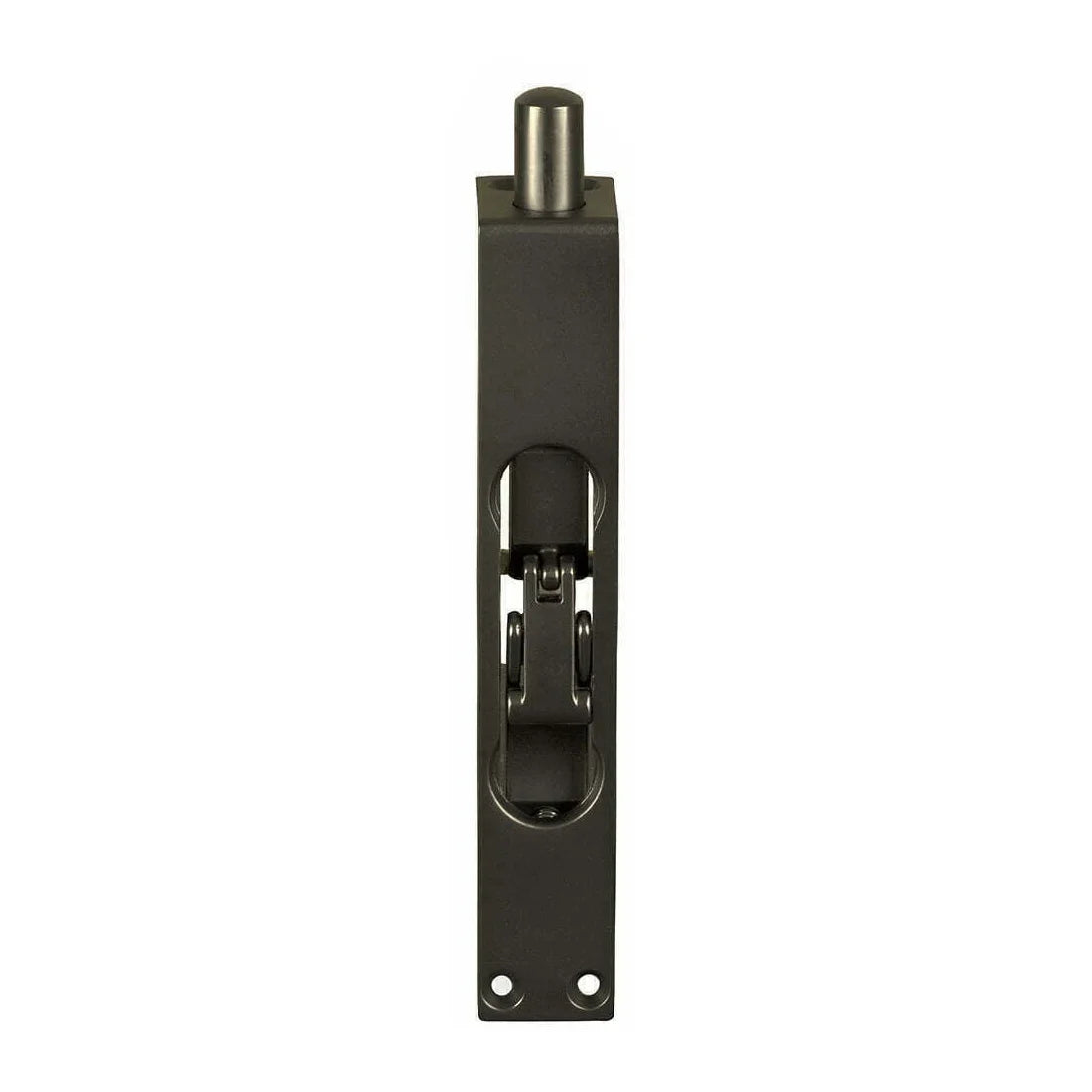 MILES NELSON ENTRANCE DOOR FLUSH BOLT 150MM SATIN GRAPHITE FINISH ON SOLID BRASS