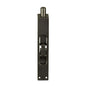 MILES NELSON ENTRANCE DOOR FLUSH BOLT 150MM SATIN GRAPHITE FINISH ON SOLID BRASS