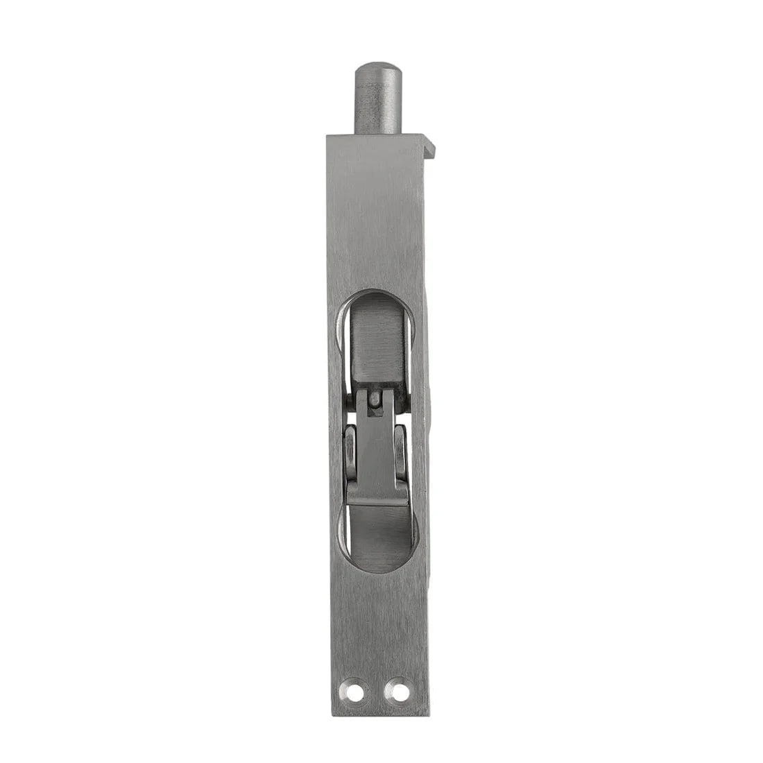 MILES NELSON ENTRANCE DOOR FLUSH BOLT 150MM SATIN NICKEL FINISH ON SOLID BRASS 305