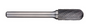 Trucut Heavy Duty Alpha 12.7mm Cylindrical Ball Nose Carbide Burr Aluminium Cut & Metric - 6mm Shank & 6" Long Series