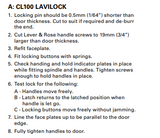 Cavity Slider For Doors Cavilock CL100 Mortice Case Left Handle Polished Brass