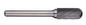 Trucut Heavy Duty Alpha 3/4" (1/4" Shank) & 19mm (6mm Shank )Cylindrical Ball Nose Carbide Burr Aluminium Cut