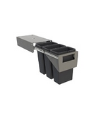 Tanova NZ Simplex Pull Out  Soft Close Kitchen Bin - Width 200mm ,300mm ,350mm and 400mm ,Behind Door Handle type Cabinet - 1 x 50Litre ,2 x 8Litre , 2 x 10Litre ,2 x 12Litre ,2 x 15Litre ,2 x 18Litre ,1 x 24Litre & 3 x 8Litre