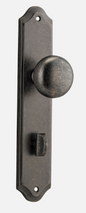 Iver Cambridge Door Knob 13828 Shouldered Backplate  Distressed Nickel - Passage ,Privacy & Entrance