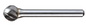 Trucut Heavy Duty Alpha 1/2" (1/4" Shank ,6" Long Series )  & 12.7mm (6mm Shank)Ball Carbide Burr Aluminium Cut & Metric