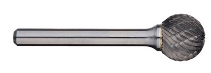 Trucut Heavy Duty Alpha 1/2" (1/4" Shank ,6" Long Series )  & 12.7mm (6mm Shank)Ball Carbide Burr Aluminium Cut & Metric