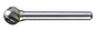 Trucut Heavy Duty Alpha 1/2" (1/4" Shank ,6" Long Series )  & 12.7mm (6mm Shank)Ball Carbide Burr Aluminium Cut & Metric
