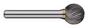 Trucut Heavy Duty Alpha 5/8" ,3/4" & 1" Ball Carbide Burr Aluminium Cut  1/4" Shank