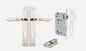 Iver Sarlat Door Lever 14200 Rectangular Backplate Polished Nickel - Passage ,Privacy & Entrance