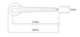ASSA ABLOY VELOCITY 63MM ROSE ROSE L1 SUMMIT PASSAGE ,PRIVACY & DUMMY HALF SET  SATIN PEARL