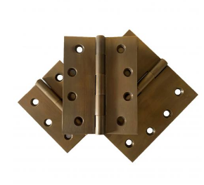 Lohala Hinge Brass 100mm x 75mm x 3.0mm Loose Pin Available in 5 Colours : Brushed Nickel ,Bronze ,Polished Brass ,Polished Unlacquered & Satin Chrome