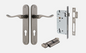 Iver  Stirling Door Lever 13924 Oval Backplate Distressed Nickel - Passage ,Privacy & Entrance