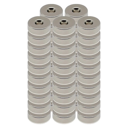 MILES NELSON DOOR FITTINGS & BOLTS DOOR MAGNETS 22 X 8 MM-25 PAIRS -CHROME