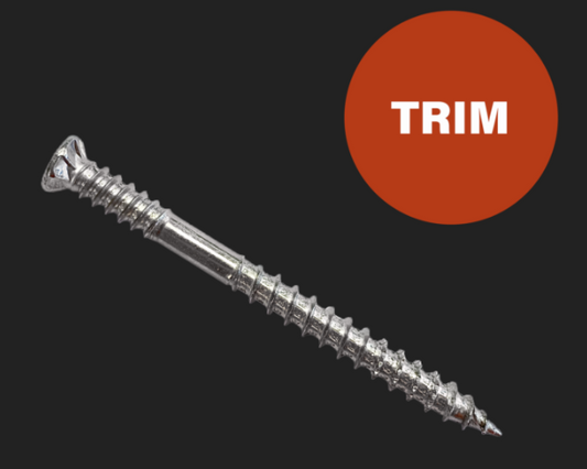 Ecko Decking Screws Trim Head T-REX17-316Stainless Steel 10G -60,65,75 mm Pack of 50