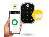 YALE ASSURE SL (Keyless) SMART-READY LOCK WITH APEX 143 x 450 ENTRANCE SET SATIN NICKEL & MATT BLACK
