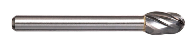 Trucut Heavy Duty Alpha 5/8" & 3/4" Oval Carbide Burr Aluminium Cut - 1/4" Shank
