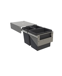 Tanova NZ Simplex Soft Close Kitchen Bin - 300mm and 350mm Cabinet Drawer Front Type - 1 x 10L 1 x 6Litre ,1 x 12L 1 x 8Litre ,1 x 15L 1 x 6Litre ,1 x 18L 1 x 8Litre ,1 x 15L 2 x 6Litre & 1 x 18L 2 x 8Litre