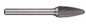 Trucut Heavy Duty Alpha 3/4" (1/4" Shank - 1" Flute) & 19mm (6mm Shank)Tree Radius Nose Carbide Burr