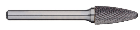Trucut Heavy Duty Alpha 3/4" (1/4" Shank - 1" Flute) & 19mm (6mm Shank)Tree Radius Nose Carbide Burr