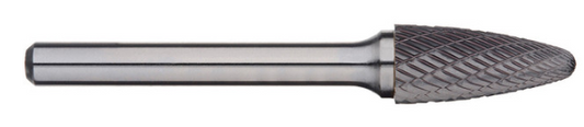 Trucut Heavy Duty Alpha 3/4" (1/4" Shank - 1" Flute) & 19mm (6mm Shank)Tree Radius Nose Carbide Burr