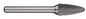 Trucut Heavy Duty Alpha 3/4" (1/4" Shank - 1" Flute) & 19mm (6mm Shank)Tree Radius Nose Carbide Burr