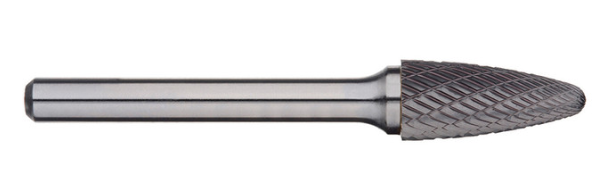 Trucut Heavy Duty Alpha 1/2" (1/4" Shank) ,(6inch Long Series) & 12.7mm (6mm Shank Long Series)Tree Radius Nose Carbide Burr Aluminium Cut