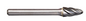 Trucut Heavy Duty Alpha 5/8" (1/4" Shank) & 16mm (6mm Shank)Tree Radius Nose Carbide Burr Aluminium Cut & Metric