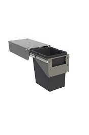Tanova NZ Simplex Soft Close Kitchen Bin - 200mm ,300mm and 350mm Cabinet Drawer Front Type - 1 x 8Litre ,1 x 12Litre ,1 x 15Litre ,1 x 18Litre ,1 x 24Litre Grey