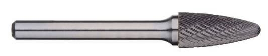 Trucut Heavy Duty Alpha 5/8" (1/4" Shank) & 16mm (6mm Shank)Tree Radius Nose Carbide Burr Aluminium Cut & Metric