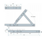 Lohala Bristol Stay Casement Available in 4 Sizes : 235mm ,300mm ,335mm ,440mm and 510 - Black