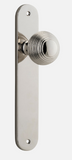 Iver Guildford Door Knob 14336 Oval Backplate Polished Nickel - Passage ,Privacy & Entrance