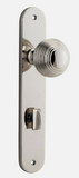 Iver Guildford Door Knob 14336 Oval Backplate Polished Nickel - Passage ,Privacy & Entrance