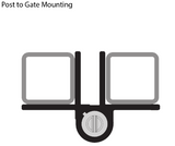D&D Technologies DD TECH KWIKFIT ALU SELF-CLOSING ADJUST WALL/POST MNT HINGE