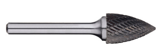 Trucut Heavy Duty Alpha 5/8" & 3/4" Tree Pointed Nose Carbide Burr - 1/4" Shank