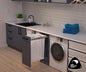 Tanova Simplex Pull Out Soft Close Push to Open Laundry Basket 350mm Cabinet 1x65L Steel Basket White