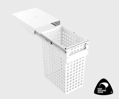 Tanova Simplex Pull Out Soft Close Push to Open Laundry Basket 350mm Cabinet 1x65L Steel Basket White