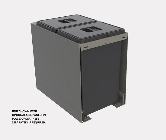 Tanova LEGRABOX M Drawer Insert Frame and Buckets for 350mm Cabinets White and Umbra Grey /Charcoal