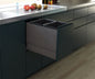 Tanova Designer Series Pull Out Soft Close Kitchen Waste Bin  350mm 2 Bucket Cabinet Full Sides -White and Charcoal