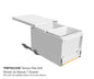 Tanova FLEX Drawer Insert Systems for 350mm Cabinets - 2 Buckets   White and Umbra Grey