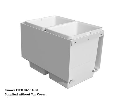 Tanova FLEX Drawer Insert Systems for 350mm Cabinets - 2 Buckets   White and Umbra Grey