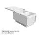 Tanova FLEX Drawer Insert Systems for 350mm Cabinets - 2 Buckets   White and Umbra Grey
